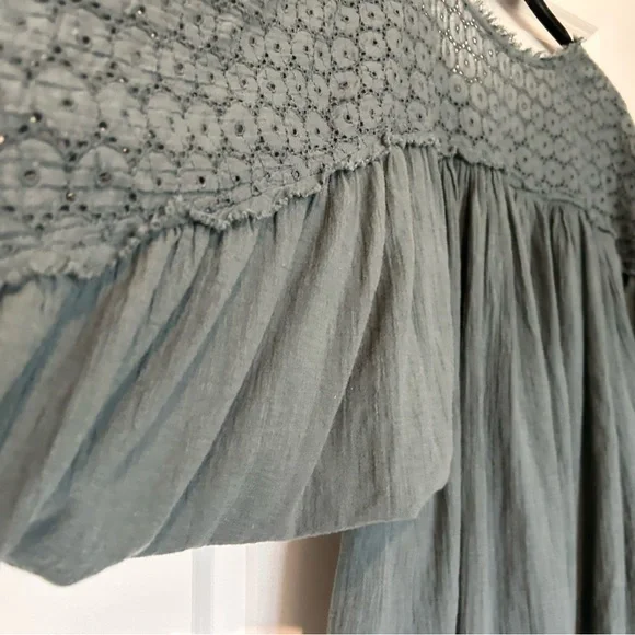 FP Movement by Free People Teal Button-Up Blouse - Picture 4 of 8